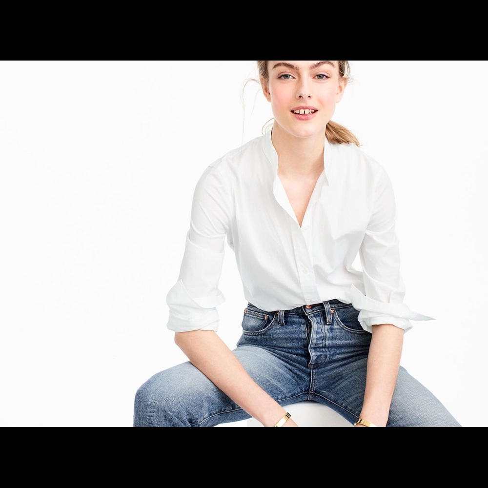 J crew body suit button down